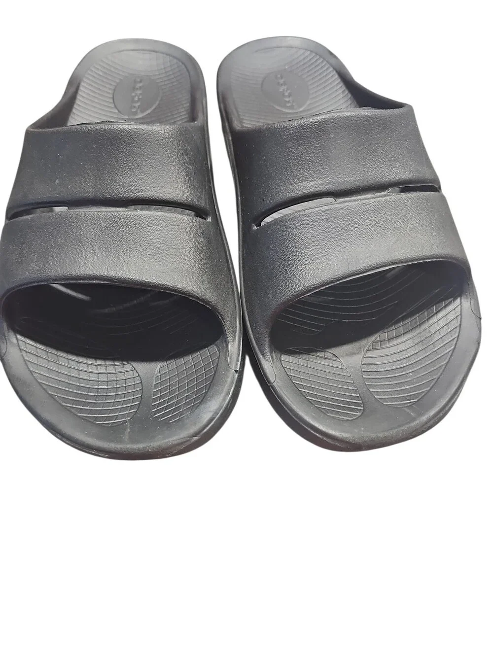 Mens Sz 11 Black OOFOS OOahh Slide Black Recovery GUC